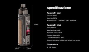 Kit VOOPOO Drag S 2ml 2500mAh 60w